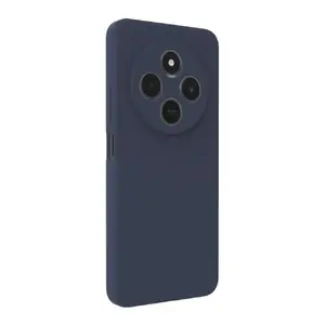 Aizsargmaciņš no silikona ar magnētu Soft‑Touch priekš Xiaomi Redmi 14C (4G/5G) — tumši zils, Evelatus