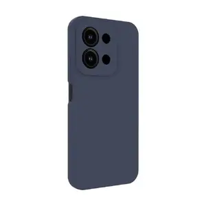 Защитный силиконовый чехол с магнитом для Redmi 15C от Evelatus — тёмно-синий
