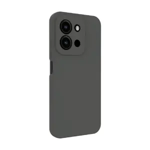 Защитный магнитный силиконовый чехол с soft-touch для Xiaomi Redmi 15C, Evelatus — тёмно‑серый
