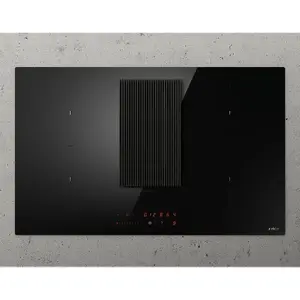 Hob and Hood 2in1 Elica NIKOLATESLA PRIME S+ BL/F BO/83 — combined cooktop extractor, built-in