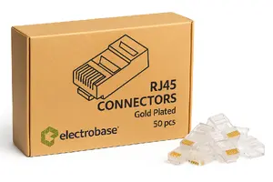 RJ45 Cat5e UTP позолоченные разъёмы 50 шт. от electro base — RJ45-50