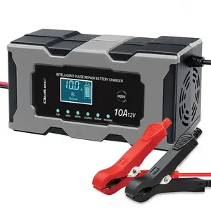 Lādētājs QOLTEC intelektuāls mikroprocesoru 12V 10A – taisnotājs ar atjaunošanas funkciju AGM, GEL, LiFePO4