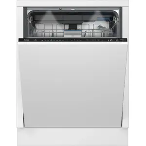 BEKO Dishwasher | BDIN38542P | Built-in | Width 60 cm | Number of place settings 15 | Number of programs 8 | Energy efficiency class C | Display | AquaStop function | White