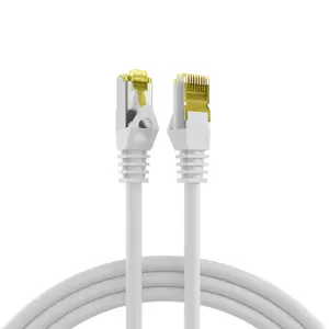 Network patch cable EFB Elektronik Cat6A S/FTP (Cat7 compatible), RJ45–RJ45, 0.15 m, white