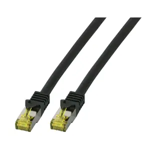 Сетевой кабель EFB MK7001.1,5B Cat6a S/FTP (S‑STP) RJ-45—RJ-45 1,5 м черный