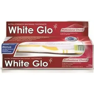 Zobu pasta un zobu suka komplekts White Glo Professional Choice 100 ml pasta ar suku