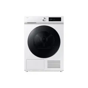 Tumble dryer Samsung DV90DB7845GW, freestanding front-load, heat pump, 9 kg, white, 600×600×850 mm
