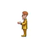 Коллекционная фигурка MiniX Elton John Gold Suit 20461 Photo 3