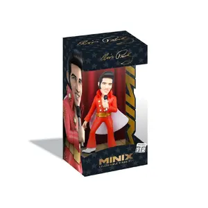 Collectible display figurine MiniX Elvis Presley Red Suit licensed character model, MiniX 18918
