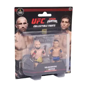 Collectible UFC Octagon Fighters 2-pack by p.m.i kids world — Volkanovski vs. Ortega, vinyl figure set