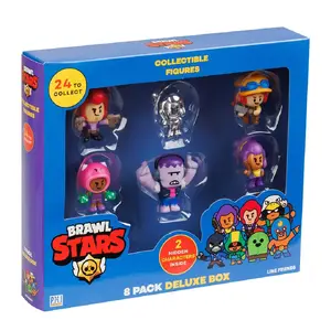 Collectible game figurines set p.m.i kids world BRAWL STARS S1 — 8-pack collectible character figures in deluxe box
