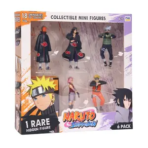 Collectible display figure set p.m.i kids world Naruto Shippuden — 6-pack deluxe edition ver. A