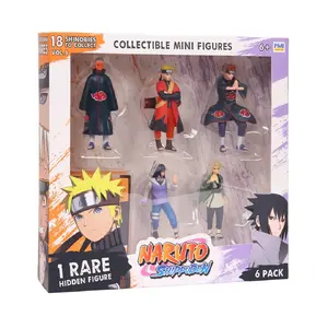 P.M.I. Kids World Naruto Shippuden Deluxe Edition Version D Collectible Figures Set, 6-Pack