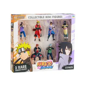 p.m.i kids world NARUTO SHIPPUDEN Collectible Figure Set, 8-Pack Deluxe Edition Ver. B