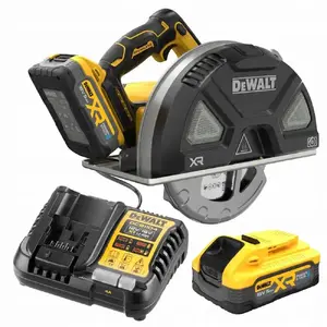 Akumulatora metāla ripzāģis DeWalt 18V XR komplekts 2×5Ah — modelis 1106649