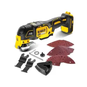 Беспроводной осциллирующий многофункциональный инструмент DeWalt DCS355N (только корпус) — для резки, шлифовки, соскребания, удаления затирки