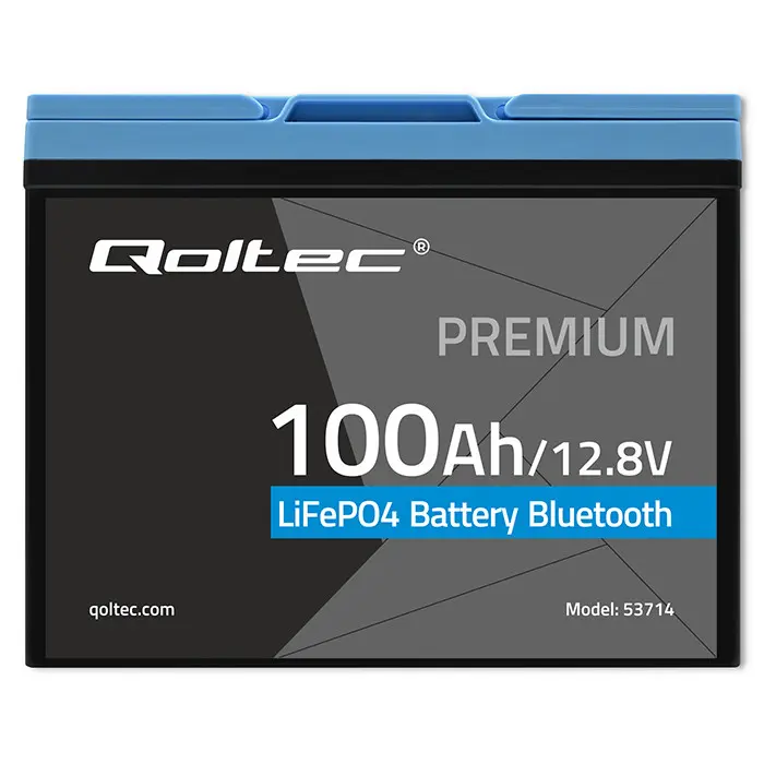 QOLTEC LiFePO4 battery 12.8V 100Ah with Bluetooth Photo 6