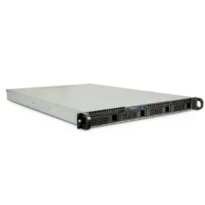 Servera 1U korpuss INTER-TECH IPC 1U-1404 melns, nerūsējošais tērauds, atbalsta 2.5" un 3.5" HDD, 19" (481×678×44.5 mm)