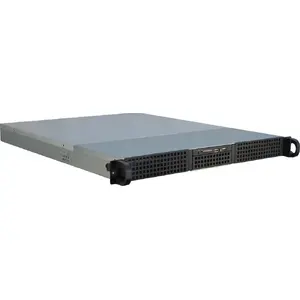 1U Rack Server Chassis INTER-TECH IPC 1U-10255, 19", 480×580×45 mm, Black, supports 2.5" & 3.5" HDD, 6×40mm fans