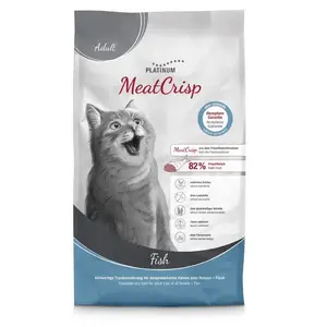 Сухой корм для кошек Platinum MeatCrisp Adult Fish 1.5 кг — полнорационный сухой корм для взрослых кошек, 35% белка, 16% жира