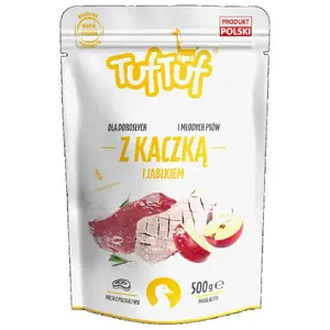 Wet dog food TufTuf Duck Meal with Apple 500 g - TufTuf