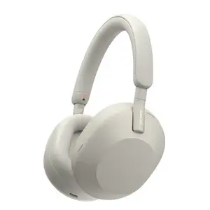 Bezvadu austiņas pār ausīm Sony WH-1000XM5 — aktīva trokšņu slāpēšana, Bluetooth, iebūvēts mikrofons