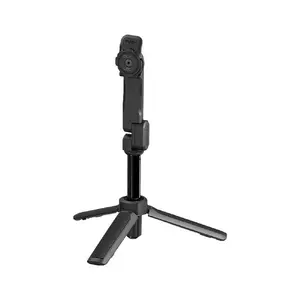 Galda statīvs un teleskopiska selfiju nūja Quad Lock QLM-TPS — melna, kompakta, regulējama galviņa, 25,94–46,23 cm, 200 g