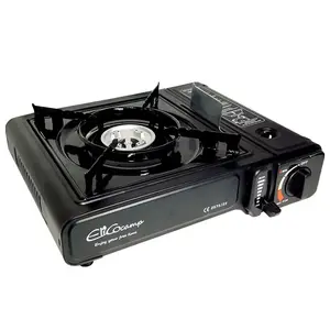 Portable camping gas stove Elico BDZ-155B — single-burner, 2.2 kW, piezo ignition, safety valve, carrying case