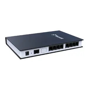 VoIP telephone adapter Yeastar TA800 — 8-port ATA, codecs G.711/G.722/G.729, T.38 fax, VLAN, OpenVPN, 12V/1A, 137×200×25 mm