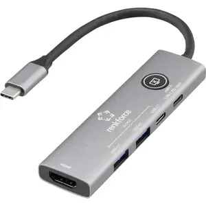 Dokstacija Renkforce RF-DKS-908 USB-C — universāla dokstacija saderīga ar USB-C ierīcēm (MPN RF-6797972)