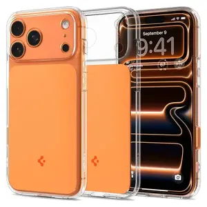 Viedtālruņa maciņš Spigen Cover priekš Apple iPhone 17 Pro — der līdz 16 cm (6,3"), oranžs