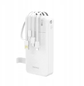 Power bank Dudao K11 Pro 20000 mAh white – portable battery, high-capacity mobile charger