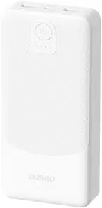 Portable power bank Dudao K10 10000 mAh 2 x USB-A white