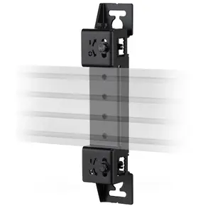 Rail mounting bracket B-TECH SYSTEM X adjustable height and depth, metal, 56×59×310 mm, black
