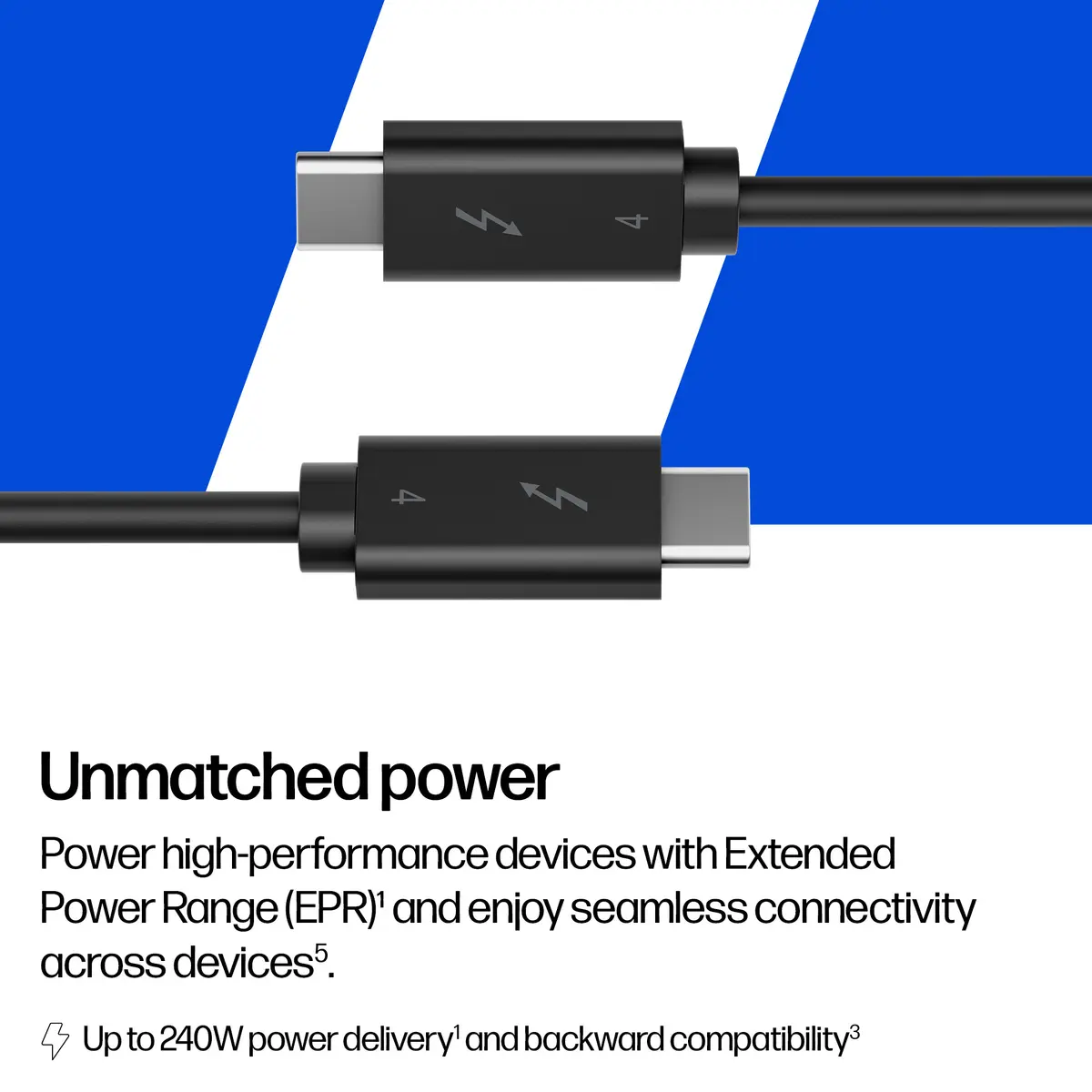 HP Thunderbolt 4 Cable 240W Photo 4