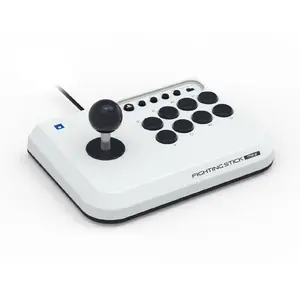 Hori Fighting Stick Mini White/Black USB flightstick for PC, PlayStation 4, PlayStation 5 — wired, USB Type-A, 2.5 m cable, 210×150×87 mm