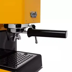 Espresso machine Gaggia Classic Evo E24 — compact home espresso maker, yellow