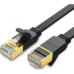 Ethernet patch cable UGREEN NW106 Cat.7 STP RJ45, flat design, 8 m, black