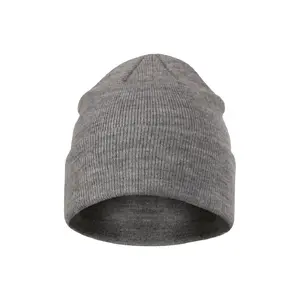 Knitted beanie hat MALFINI Beanie 315 – unisex, dark gray melange