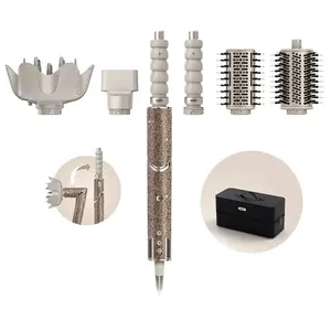 Hair styler Shark FlexStyle 5-in-1 HD446JSEU, gold diamond finish, multi-function styling tool