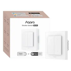 Smart shutter switch Aqara DS-K02D — central control unit for roller blinds (Thread, Zigbee, Bluetooth)