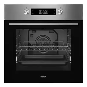 Built-in electric oven TEKA HCB 6370 P — 70 L, stainless steel/black, touch and rotary controls