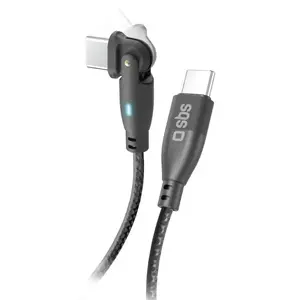 USB cable SBS Flexi USB 2.0 USB-C to USB-C 1 m Black