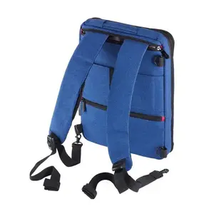 Pilsētas mugursoma TROIKA SAFTSACK zila — poliesters, 270×53×365 mm