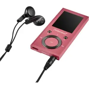 MP3 player INTENSO Video Scooter BT MP3 player 16 GB, LCD, USB 2.0, microSD support, pink