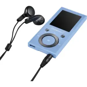 MP3‑плеер INTENSO Video Scooter BT 16 ГБ, ЖК‑дисплей, MicroSD до 64 ГБ, синий
