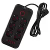 Удлинитель MACLEAN MCE389 B — 6 розеток, 4 USB + USB‑C Photo 11
