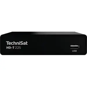Terrestrial HD receiver TECHNISAT TechniSat HD-T 225 Terrestrial Black, DVB-T/T2, H.265/HEVC, 1 tuner