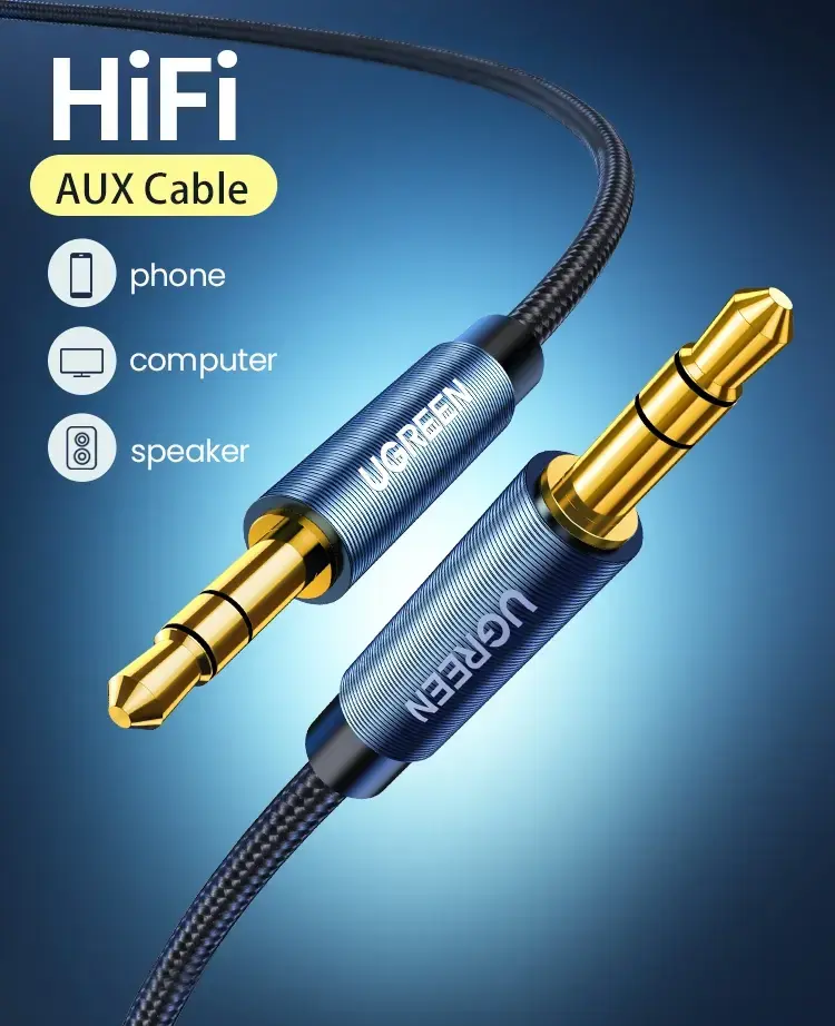 UGREEN audio kabelis 3,5 mm vīrietis–vīrietis 3 m Photo 3