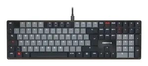 CHERRY KC 500 MX LP Mechanical Keyboard USB Wired Full-size 100% QWERTY US English Black Backlit with Numeric Keypad